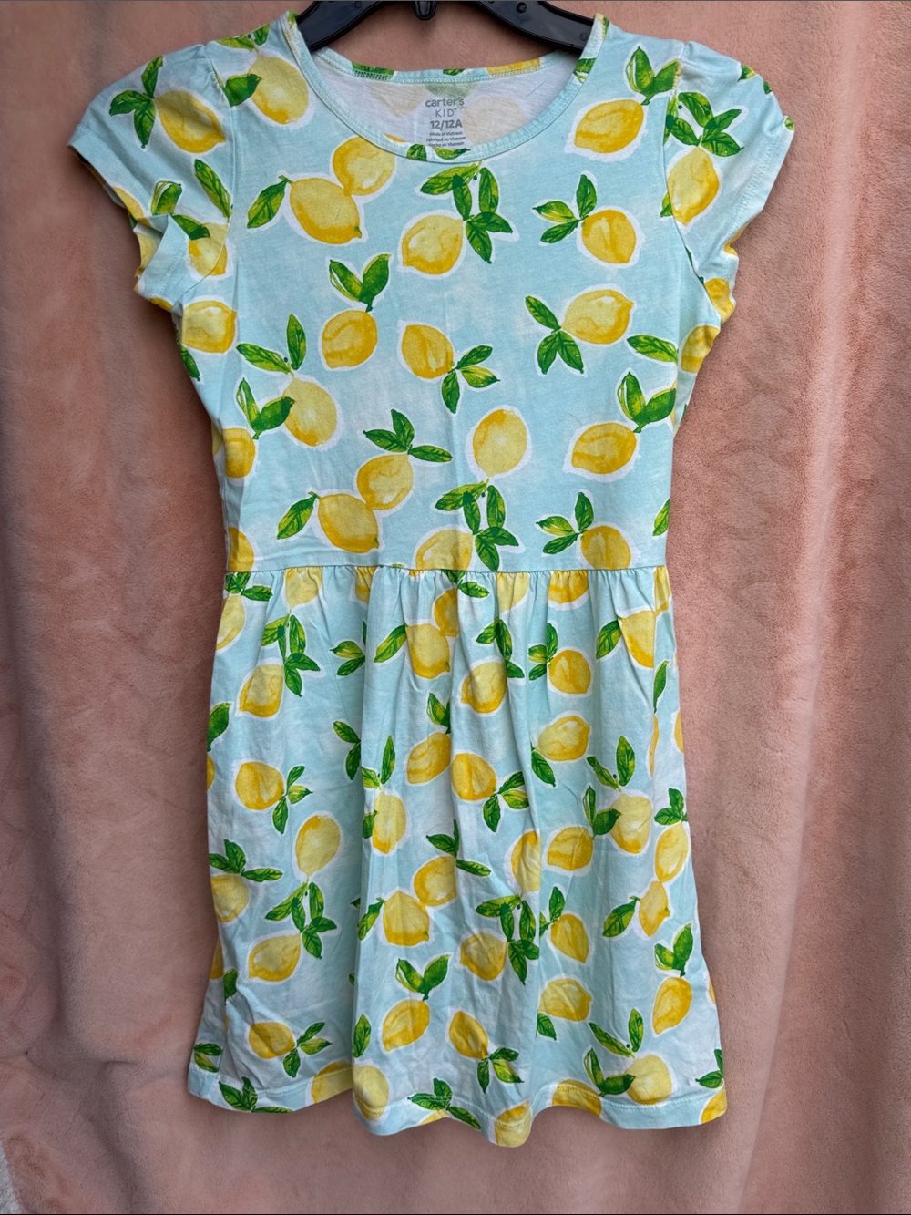 Carter's Kid Size 12 Girls Lemon Dress